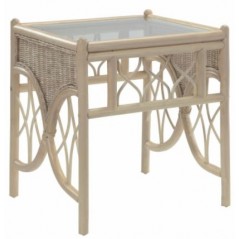 DE Olso Natural Lamp Table + Bronze Glass